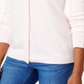 Karen Scott Women's Bead Button Cardigan Pink Size X-Small