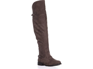Womens AR35 Adarra Knee-High Riding Boots Taupe Brown Size 8 M