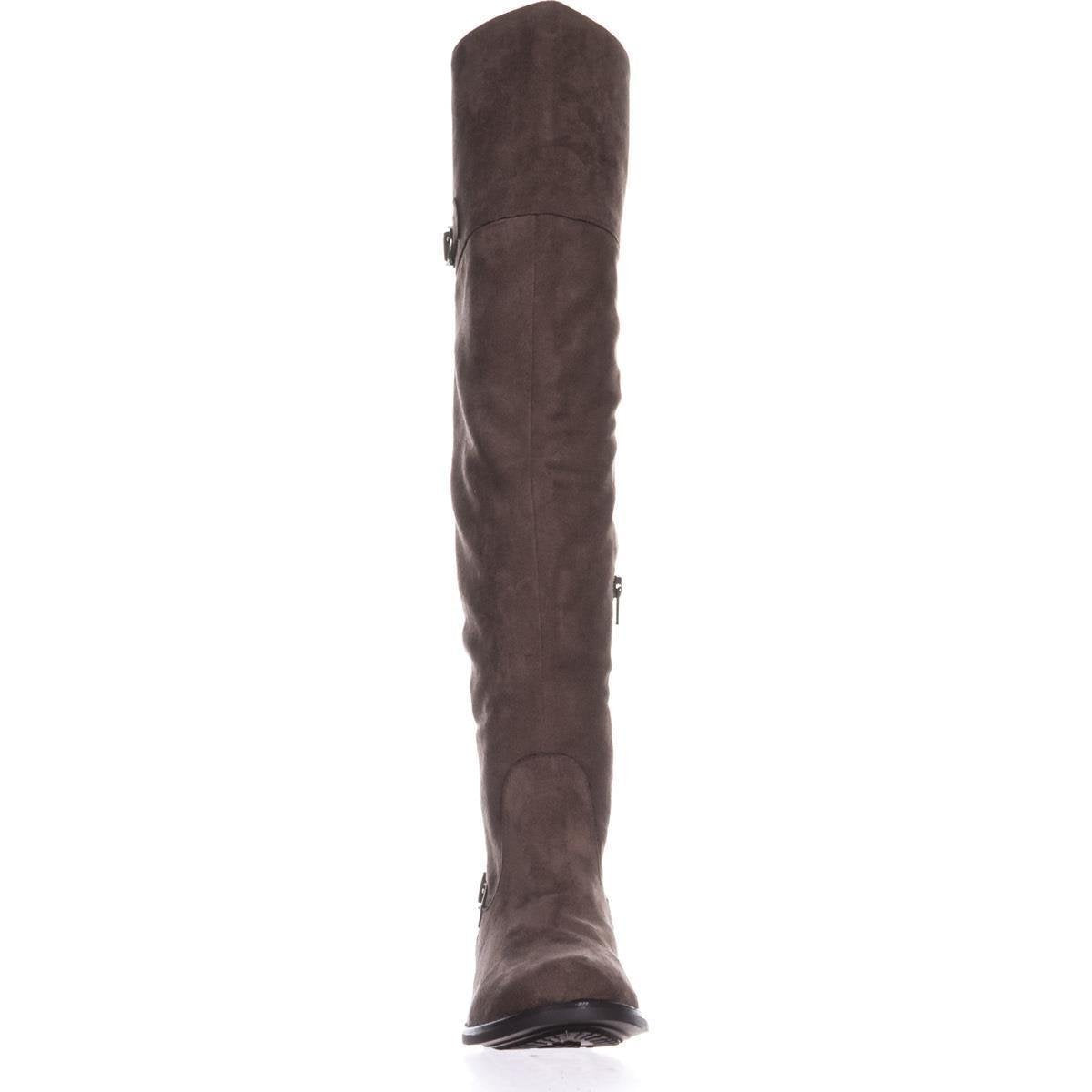 Womens AR35 Adarra Knee-High Riding Boots Taupe Brown Size 8 M