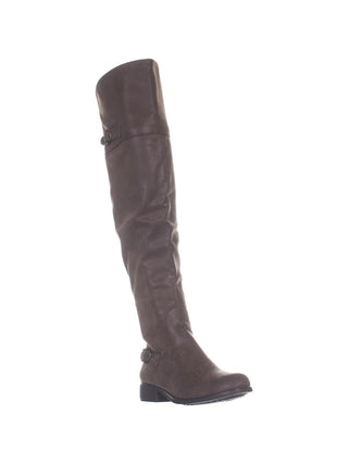 Womens AR35 Adarra Knee-High Riding Boots Taupe Brown Size 8 M