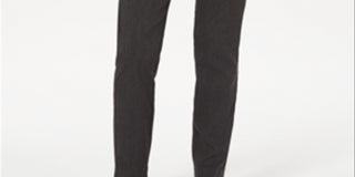 Charter Club Women's Cambridge Skinny Pull on Tummy Control Pants Gray Size 4