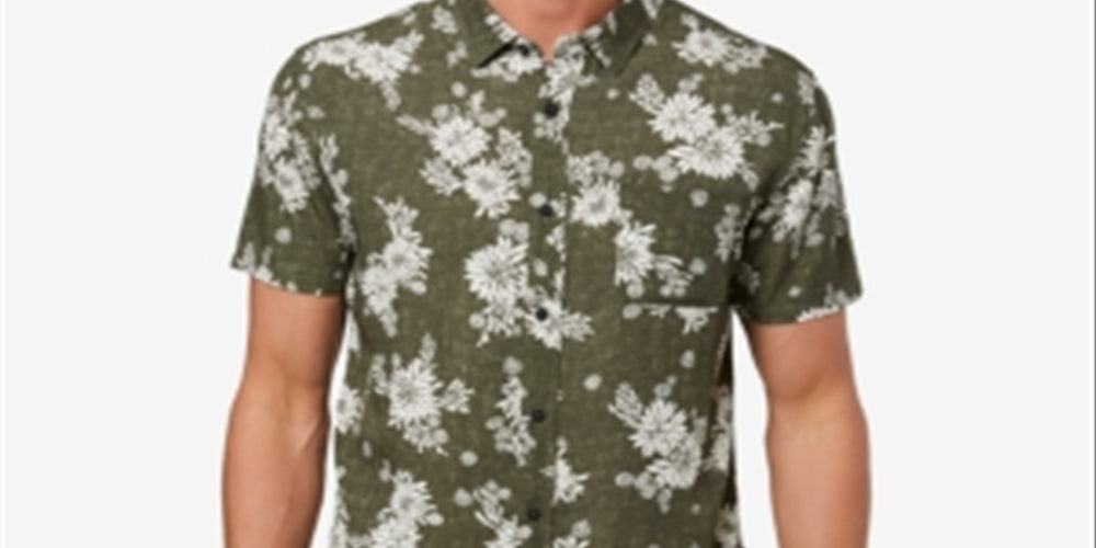 O'Neill Men's Shirt Green Size XX-Large