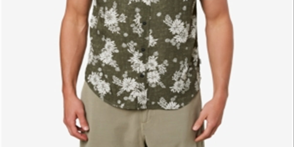 O'Neill Men's Shirt Green Size XX-Large