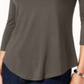 JM Collection Women's Cold Shoulder Top Brown size M
