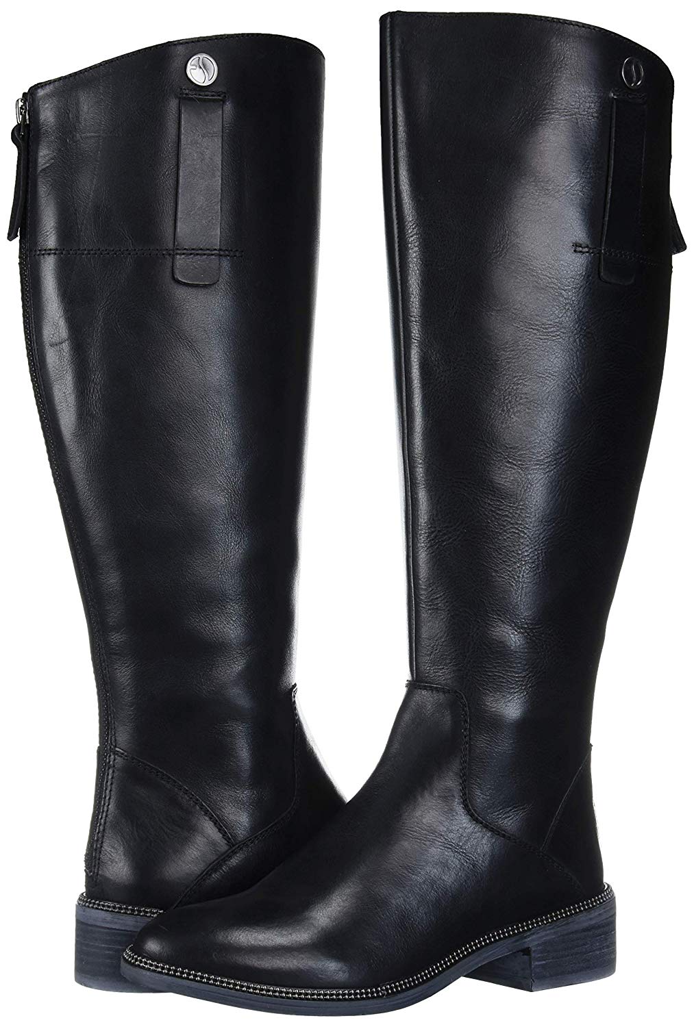 Franco Sarto Women's Becky Wide Calf Boot Shoes Black Size 7.5M