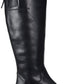 Franco Sarto Women's Becky Wide Calf Boot Shoes Black Size 7.5M