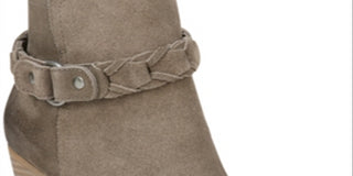 Sam Edelman Women's Minetta Suede Block Heel Ankle Boots Gray Size 10 M