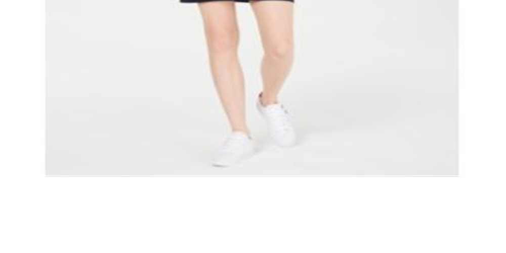 Tommy Hilfiger Women's Short Sleeve Polo Dress Black Size Large