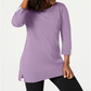 Karen Scott Women's Cotton Sweater Purple Size X-Small