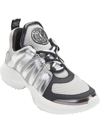 DKNY Women's LYNZIE Hiking Trail Sneakers Silver Size 6