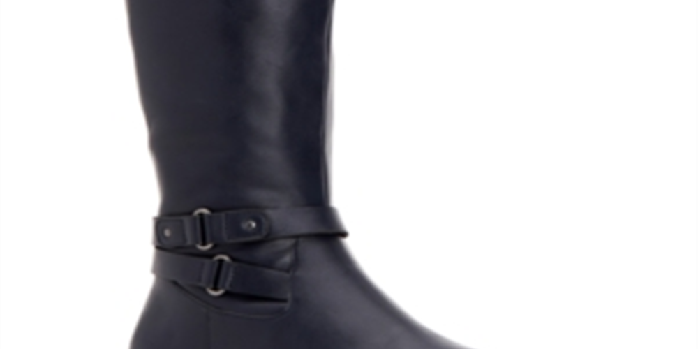 Style & CoWomen's Kindell Closed Toe Mid Calf Fashion Boots Blue Size 7 M