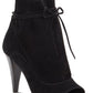 Vince Camuto Women's Avera Peep Toe Slouchy Ankle Boots Black Size 5.5 M