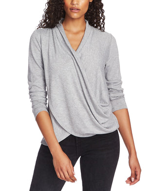 1.STATE Women's Cozy Knit Top Gray