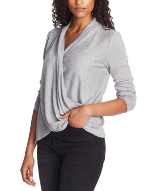 1.STATE Women's Cozy Knit Top Gray