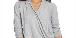 1.STATE Women's Cozy Knit Top Gray
