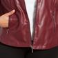 Alfani Women's Plus Faux Leather Jacket Red Size 1X