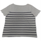 Charter Club Women's Striped Cotton Eyelet Top Blue Size Petite X-Large