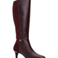 Alfani Women's Arch Support Cushioned Hakuu Almond Toe Kitten Heel Zip up Boots Red Size 7.5 M