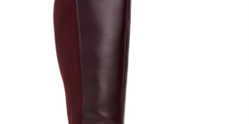Alfani Women's Arch Support Cushioned Hakuu Almond Toe Kitten Heel Zip up Boots Red Size 7.5 M