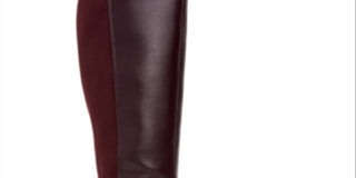 Alfani Women's Arch Support Cushioned Hakuu Almond Toe Kitten Heel Zip up Boots Red Size 7.5 M