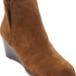 Women S Rockport Hollis Vcut Bootie Tan Leather Brown Size 7.5 M