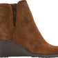 Women S Rockport Hollis Vcut Bootie Tan Leather Brown Size 7.5 M