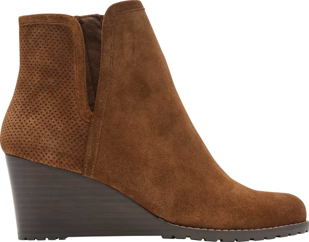 Women S Rockport Hollis Vcut Bootie Tan Leather Brown Size 7.5 M