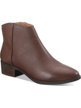 American Rag Women's Jolene Leather Almond Toe Ankle Fashion Boots Brown  Size 8 M