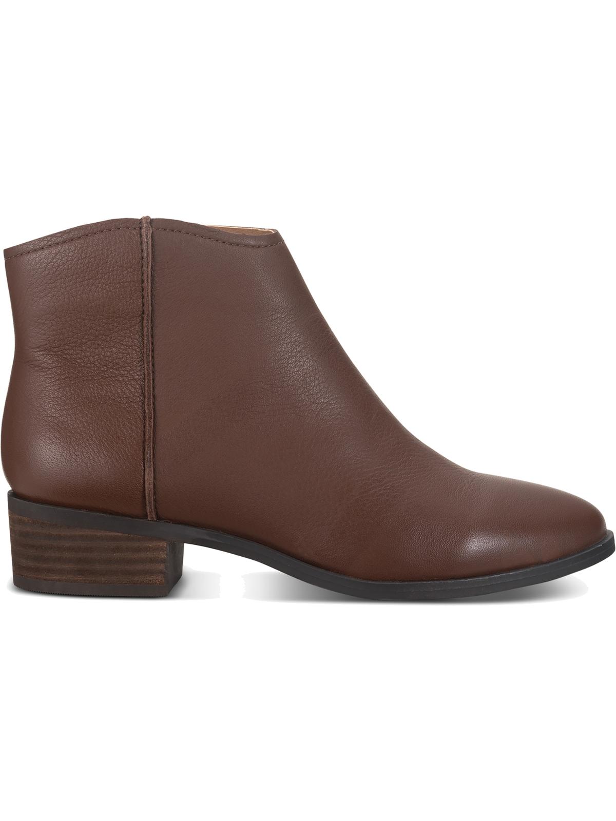 American Rag Women's Jolene Leather Almond Toe Ankle Fashion Boots Brown  Size 8 M