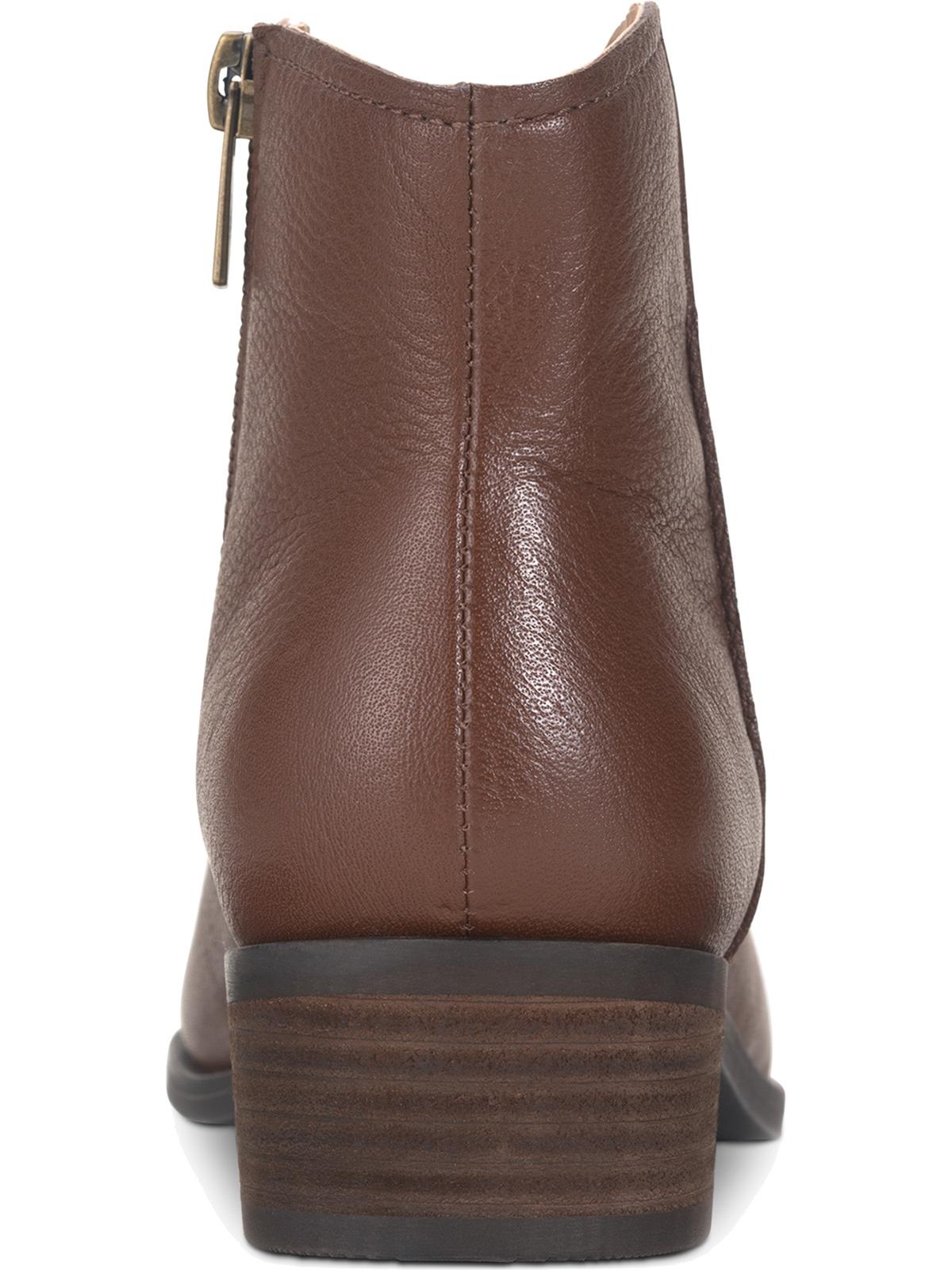 American Rag Women's Jolene Leather Almond Toe Ankle Fashion Boots Brown  Size 8 M