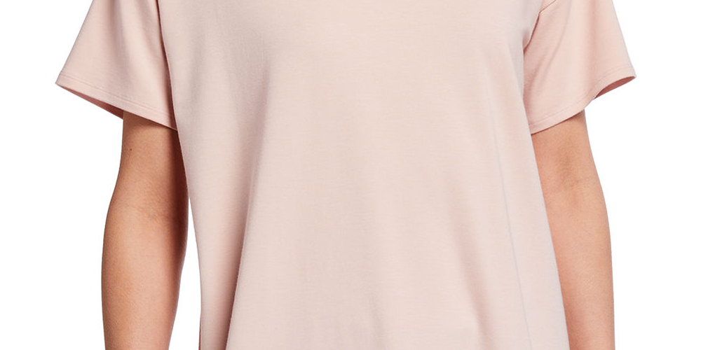 Eileen Fisher Women's Plus V Neck Tunic Pink Size XL