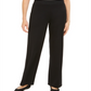 JM Collection Women's Wide Leg Pull on Pants Black Size X-Small