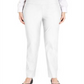 Divas Emporium Women's Cambridge Tummy Slimming Ankle Pants White 18W