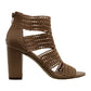 INC International Concepts Women's Karenna Open Toe Special Occasion Mule Sandals Brown Size 8 M