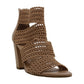 INC International Concepts Women's Karenna Open Toe Special Occasion Mule Sandals Brown Size 8 M