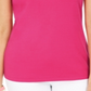 Karen Scott Women's Cotton Embellished Neck Top Pink Size X-Large