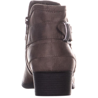 Womens AR35 Audra Zip up Ankle Boots Taupe Brown 5.5