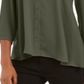 Style & Co Women's Swing Blouse Green Size Medium