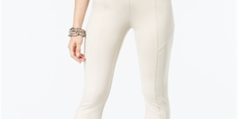 INC International Concepts Women's Skinny Moto Pants Brown Size 18