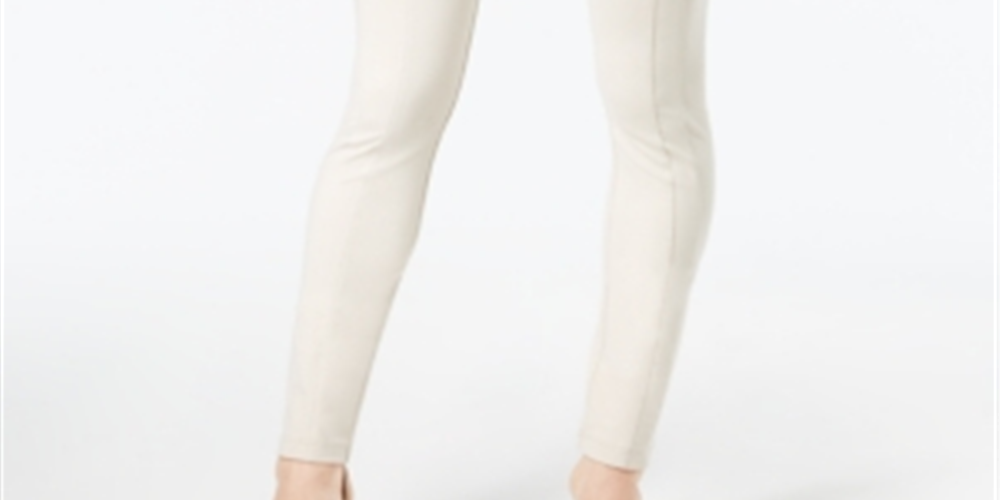 INC International Concepts Women's Skinny Moto Pants Brown Size 18