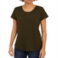 Style & Co Women's Cotton Crew Neck T-Shirt Green Size X-Small