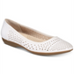 Women's Cliffs by White Mountain Carrie Flat White Size 8H