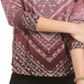 Style & Co Women's Printed Top Red Size X-Small