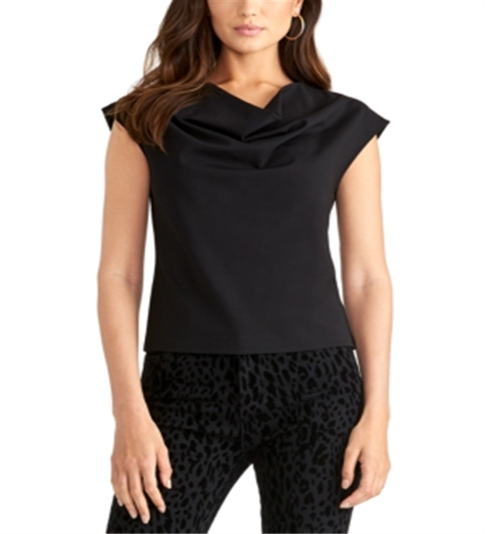 Rachel Roy Women's Teal Sleeveless Cowl Neck Top Dark Peacock Size XX-Large