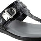 Tuscany by Easy Street Women's Cadenza Slide Sandals Black Size 10