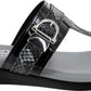 Tuscany by Easy Street Women's Cadenza Slide Sandals Black Size 10