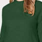 Karen Scott Women's Zippered Long Sleeve Crew Neck Sweater Green Size X-Small