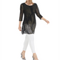 Alfani Women's Printed Super Tunic Black Size Petite