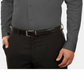 CALVIN KLEIN Mens Gray Collared Slim Fit Cotton Dress Shirt 2XL