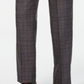 Michael Kors Men's Classic/Regular Fit Airsoft Stretch Brown/Blue Plaid Suit Pants - Size 32X30